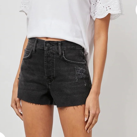 Rails Fairfax High Rise Cut Off Jean Shorts Ash Black Women's Size 28. - Picture 1 of 17